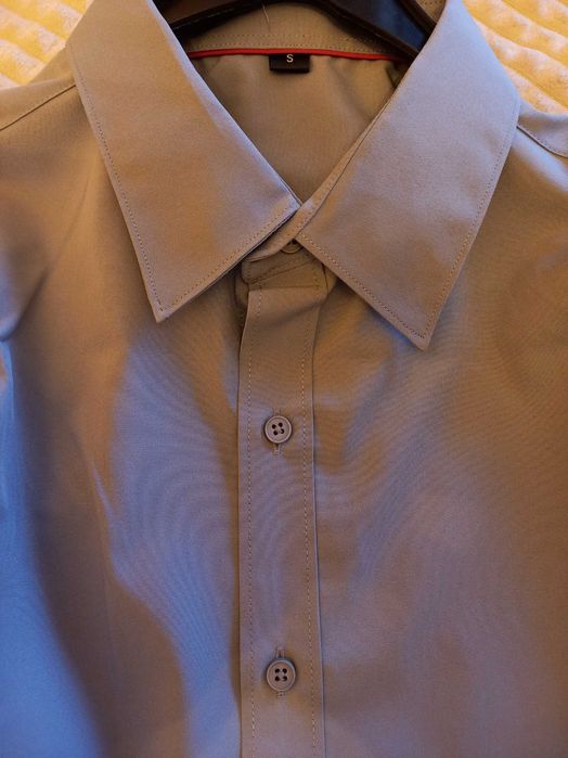 Продавам мъжка РИЗА СИВА с дълъг ръкав. Кръщене.Абитуриент.Сватба .