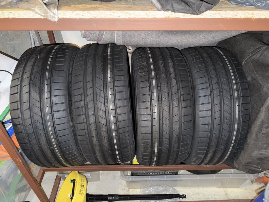 Jante aliaj  R18 5x108 + anvelope noi 235/40/R18 kumo