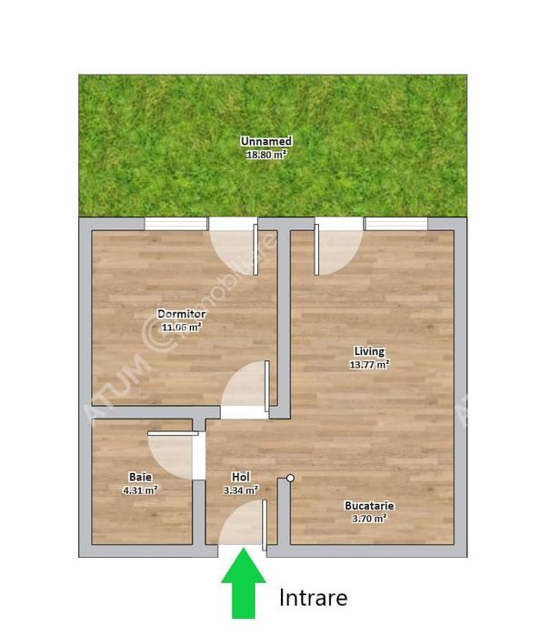 Apartament 2 camere curte si parcare in zona The Lake Home din Sibiu