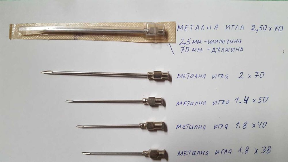 стъклена спринцовка 2 мл.