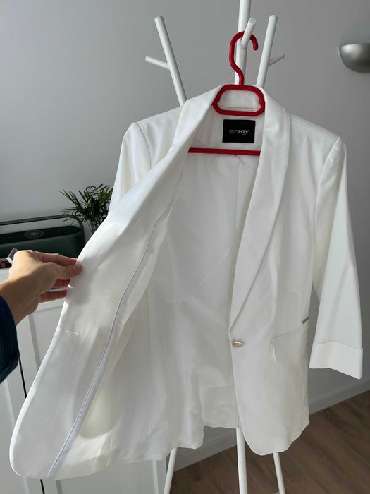 Sacou Elegant Business de Dama, Orsay | Alb, Marime 34 | Nou