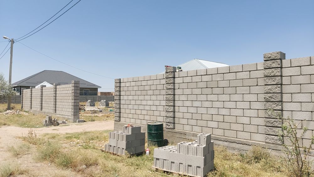 Кладка забор , термопанель