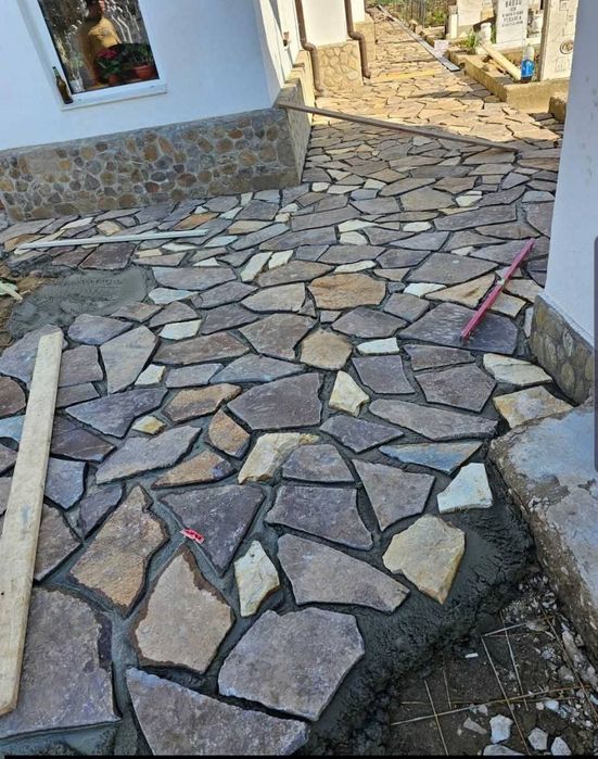 Piatră naturală de Grecia Livram și Montăm