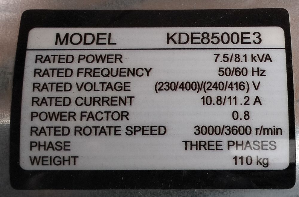 Generator COVAX 8kv 3faz