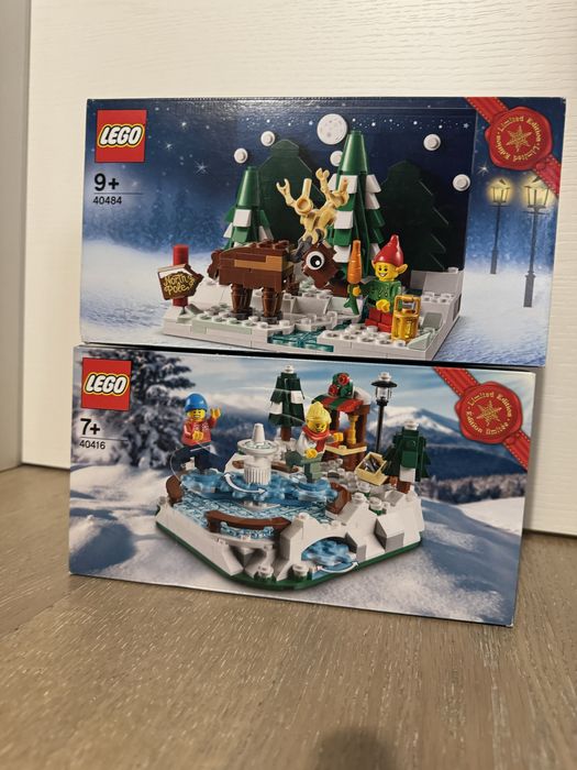 Lego Craciun 40416 Patinoar si Lego 40484 Elf si Ren