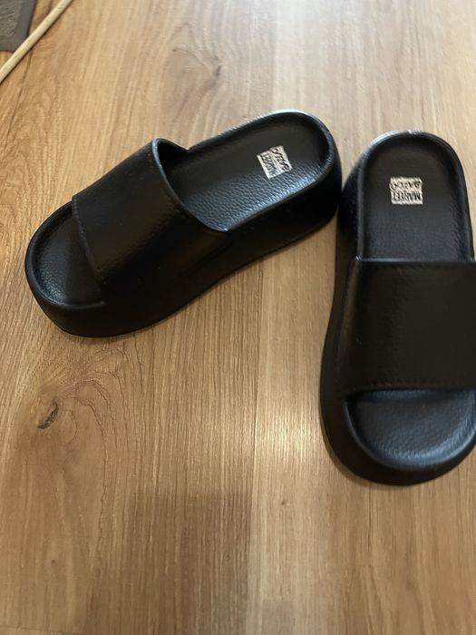 Дамски гумени чехли на платформа, чехли на платформа H&M