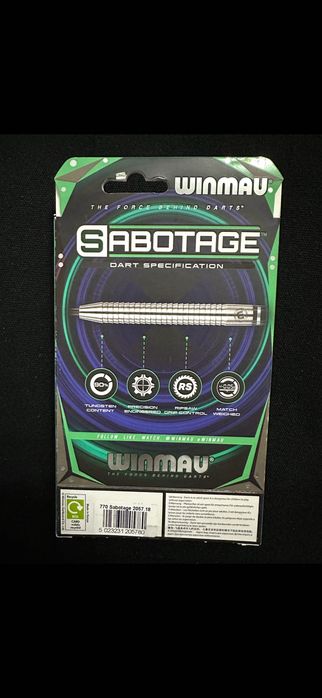 Дартс стрели Winmau 18g Soft tip 90% tungsten