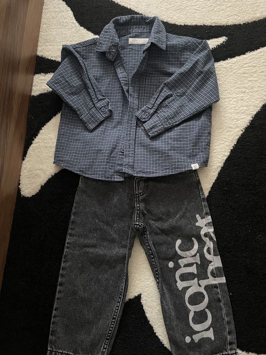 Лот детски дрехи за момче , риза , дънки , панталон Zara  92-98 см. 2/3 години