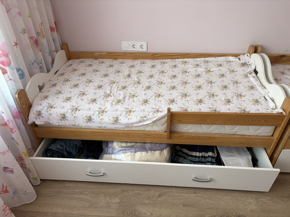 Детски легла с вкл. кокосов матрак 80/160