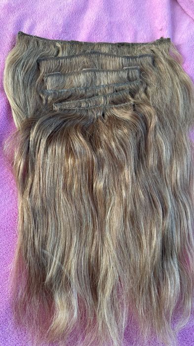 Екстеншъни- тъмно русо