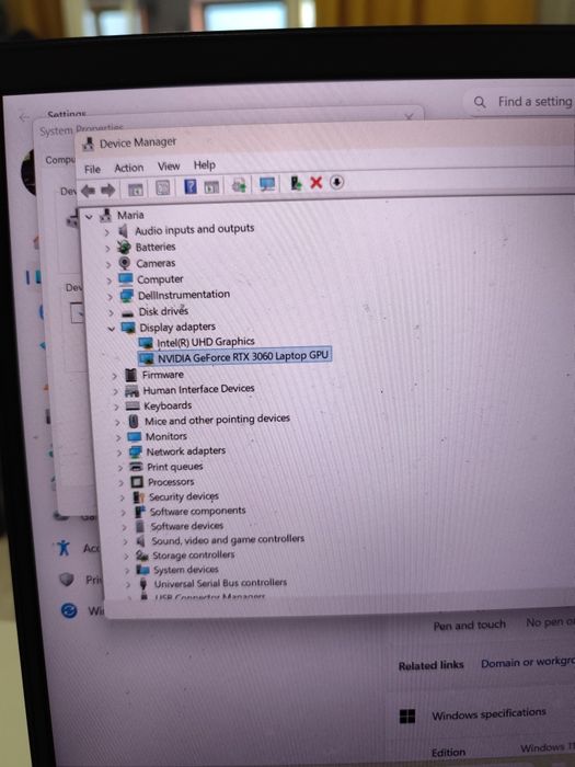 Laptop Dell G15 5510 i7 10870H 16 Gb Ram 512 Gb SSD