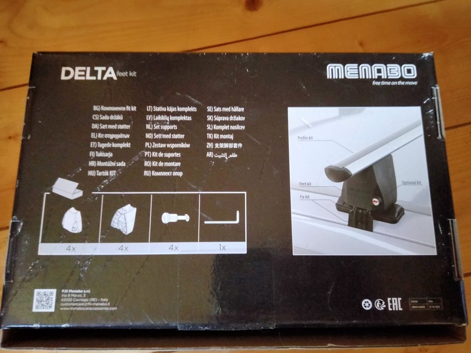 Bare transversale Menabo Delta Silver