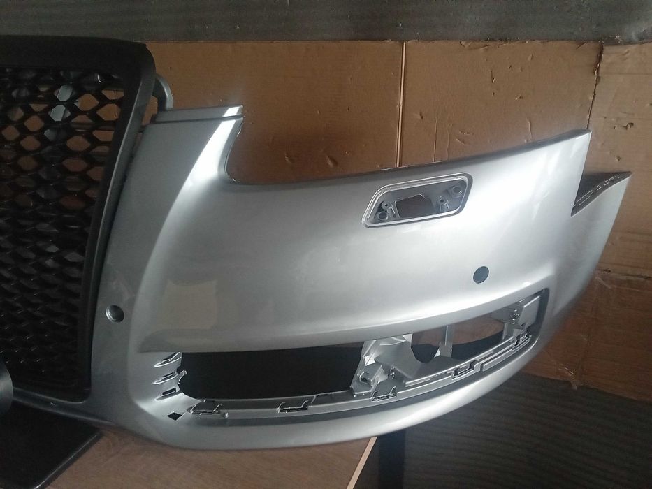 Pachet Bara fata Grila Audi A6 C6 08-10 Facelift Argintiu LY7W LX7W