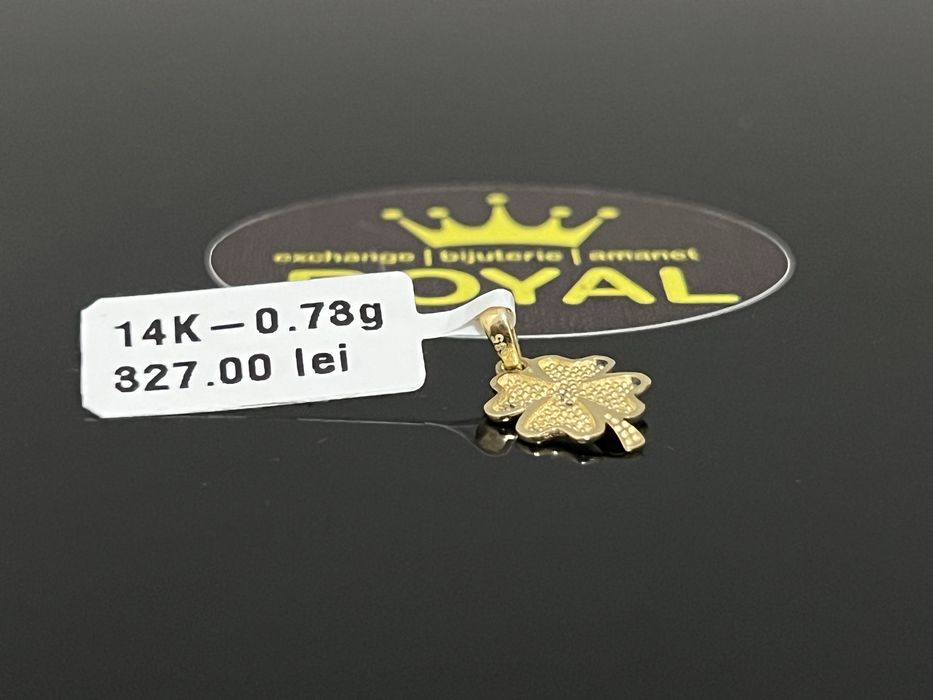 Bijuteria Royal CB : Pandant aur 14k 585  0,73 gr