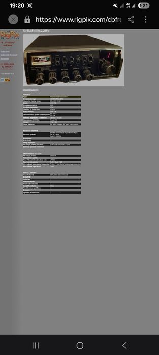 Statie radio Citizen Band  Norland 01-610