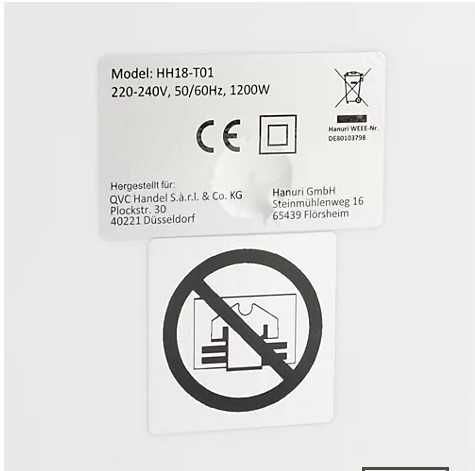 уред за сушене и гладене на дрехи 1200W