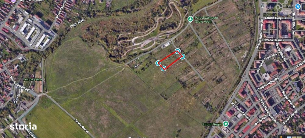 Vânzare teren intravilan 4.000 mp – Sibiu, zona Câmpșor (UTR U09 / L4)