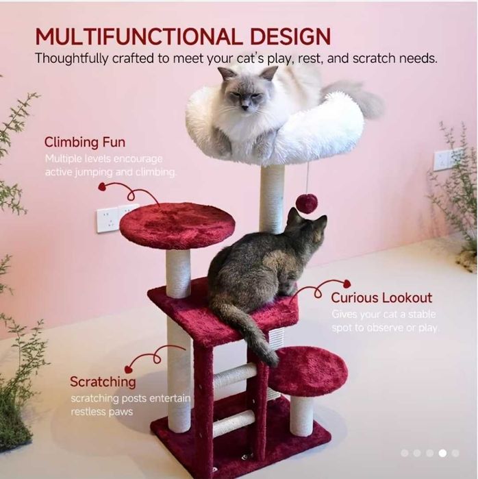 Ansamblu de joacă și zgâriat pentru pisici