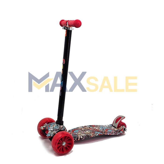 Детска триколка тротинетка различни цветове с 3 светещи колела