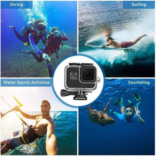 Водоустойчив корпус GARV за GoPro Hero 8 Black, Прозрачен