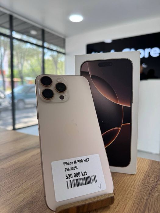iPhone 16 Pro Max•256GB/100%DesertTitanium Айфон 16 ПроМакс•256ГБ/100%