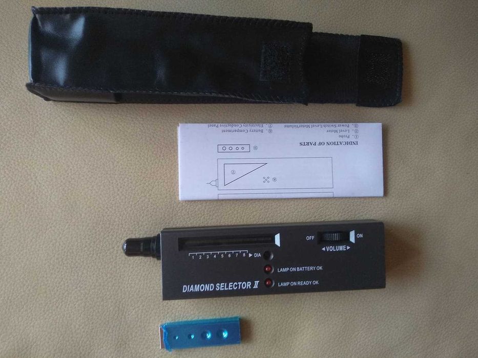 Тестер за диаманти и скъпоценни камъни Комплект + Батерия