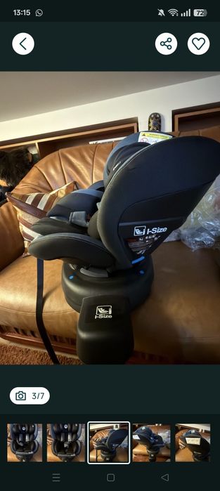 Scaun auto rotativ Lorelli Proxima I-Size 40-105cm cu isofix