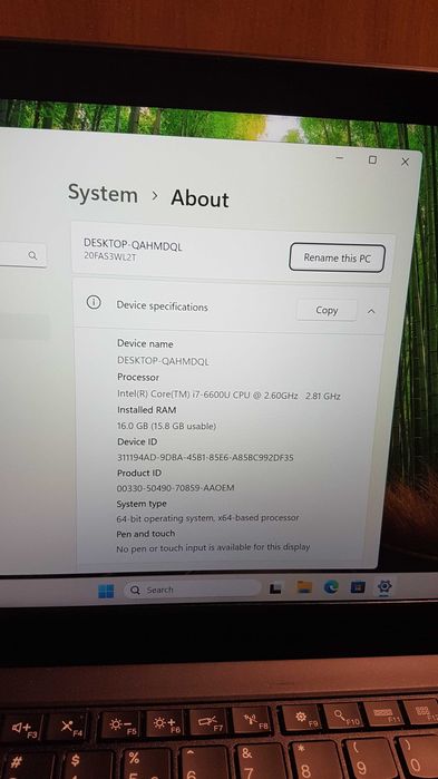 Laptop Lenovo T460s, i7-6600U