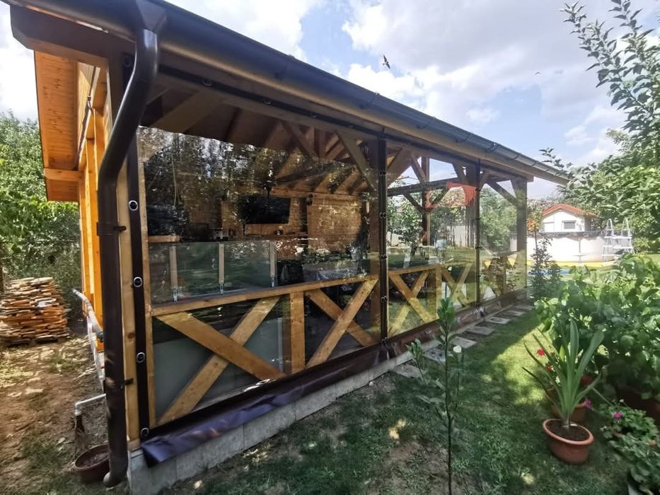 Folie terase si foisoare, terasa transparenta