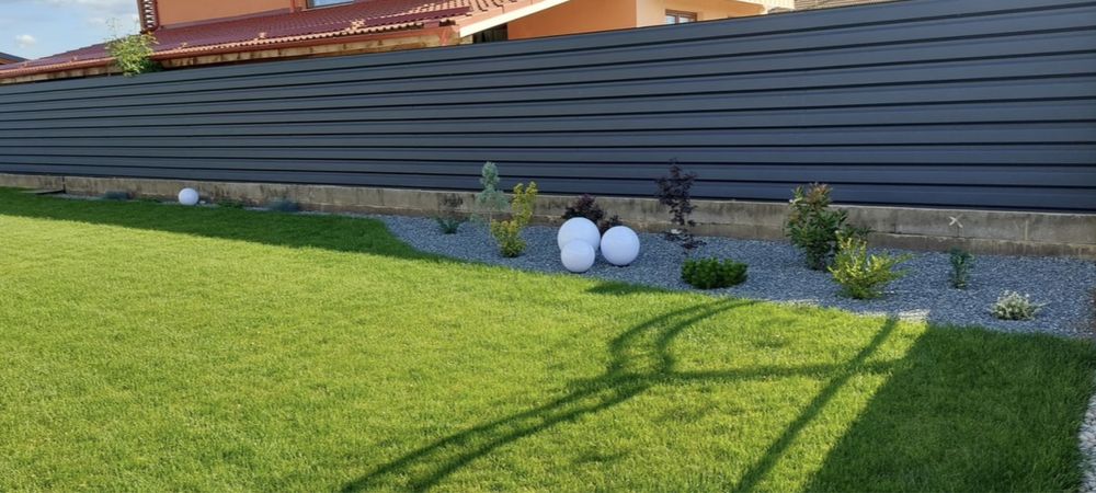 Gard din tabla T35 – model orizontal culoare mat sau lucios