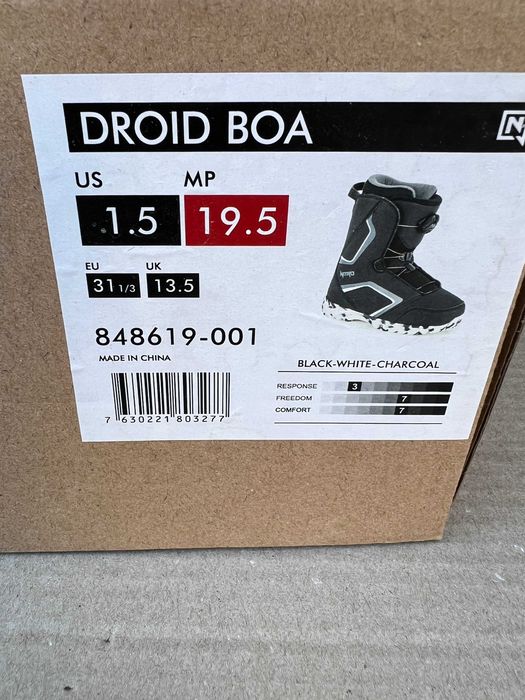 boots copii noi nitro droid boa 19,5 mondo 31 1/3 europa