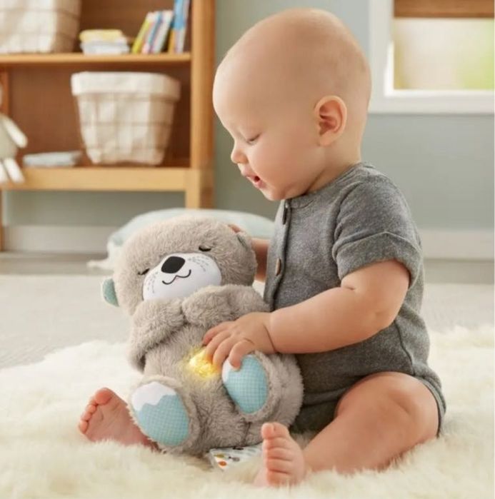 Мягкая игрушка Спящая выдра, высота 30 см