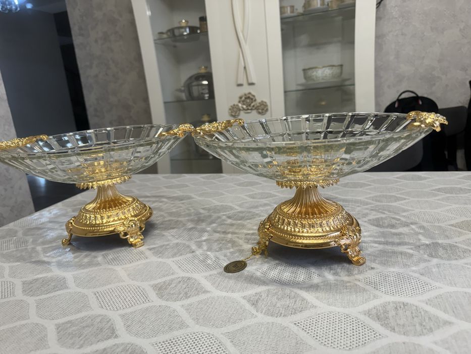 Фруктовницы хрустальные