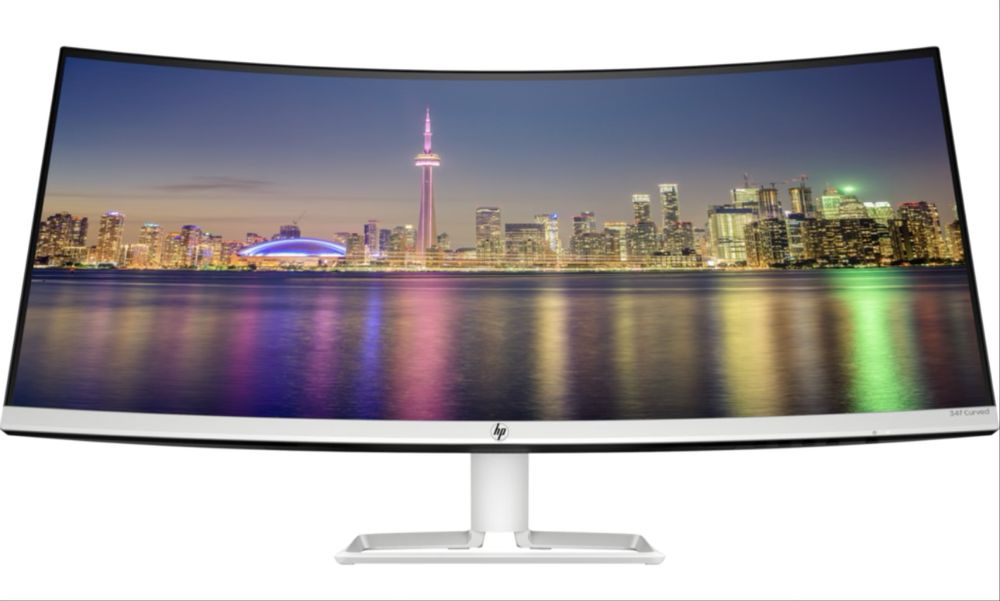 Monitor curbat LED IPS HP 34", WQHD, HDMI, FreeSync, Argintiu, 34f