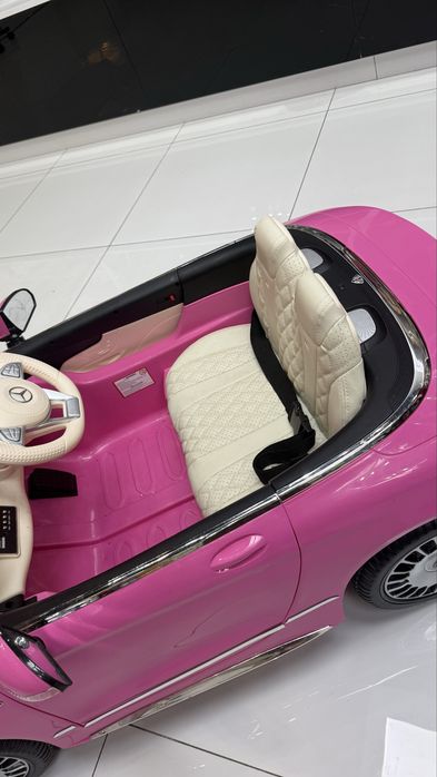 Mercedes Maybach S650 Cabriolet 12V, Licență Oficială Mercedes Maybach, Ediție Specială, Roz, 950 lei