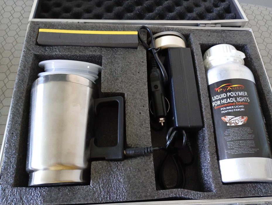 Kit restaurare faruri  polimer lichid  - in pret include  si 2 tuburi gratis super finisare