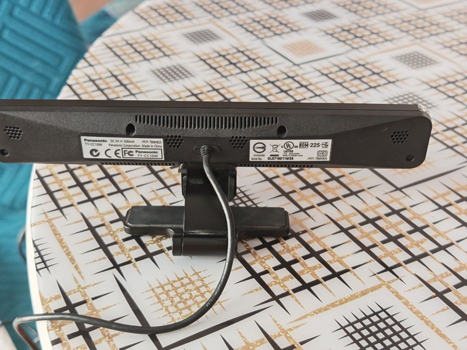 Panasonic webcam TY-CC10W — compatibilă VIERA (TV) și PC, cablu USB