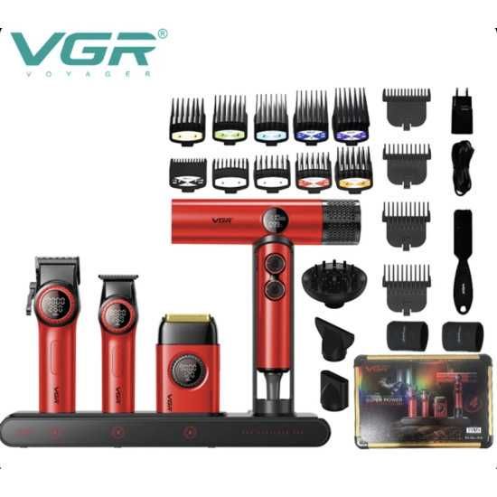 PREMIUM BARBER КОМБО VGR – пълен професионален комплект за барбери и фризьори