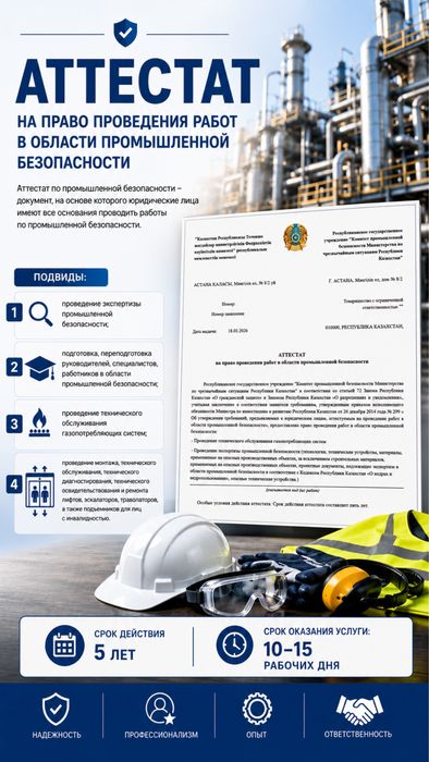 Декларация ПБ Разрешение АПС РНП Аттестат пром без ЧТО ПТО