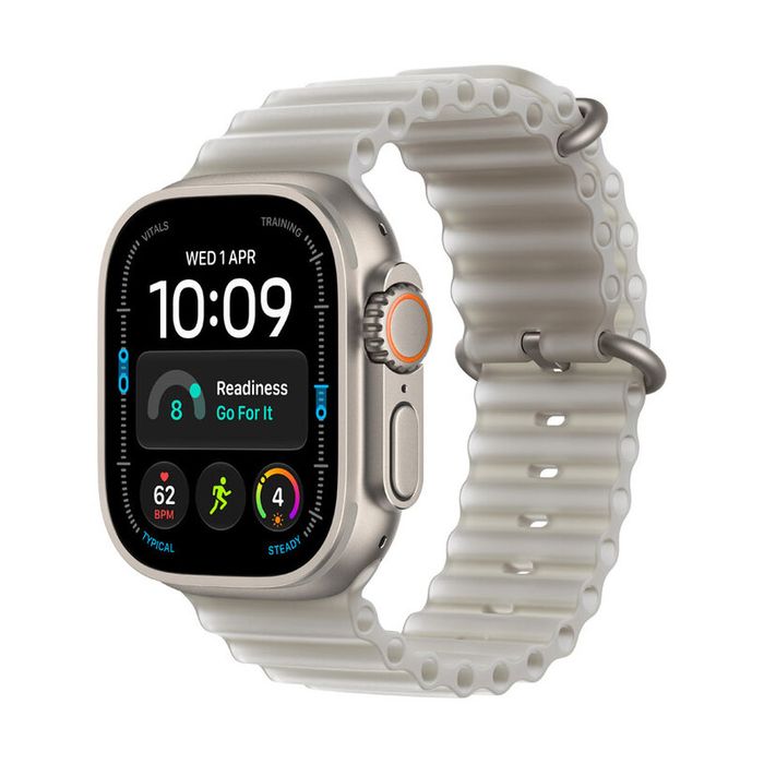 НОВ! Watch Apple Watch Ultra 4 (2026) 5G 49mm Natural Titanium Case with Translucent Grey Ocean Band Гаранция!
