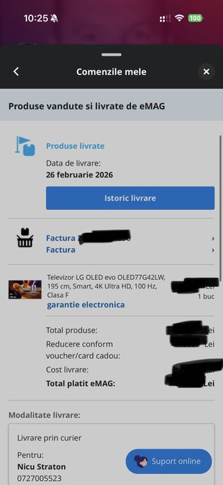 Televizor LG OLED evo OLED77G42LW, 195 cm 4K 144hz - 5 ani garanție