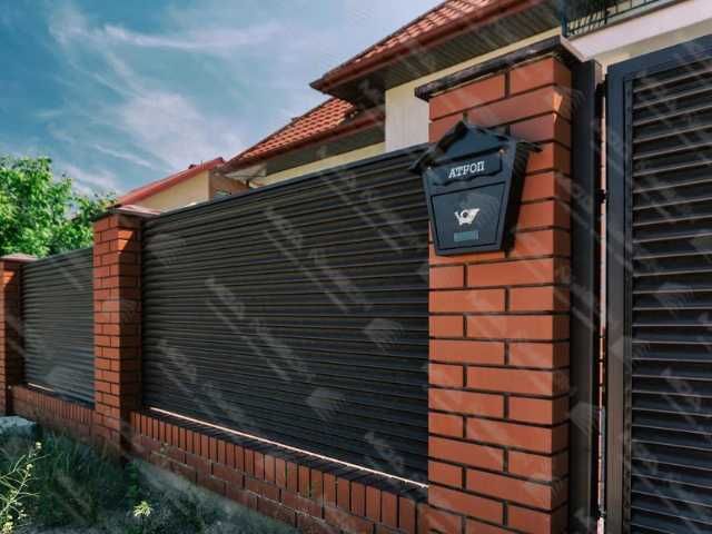 Забор жалюзи горизонтальный