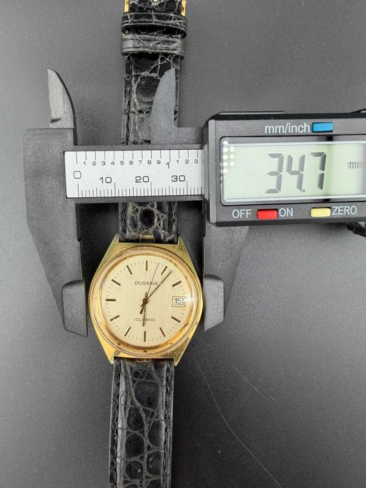 Ceas Dugena Classic Vintage Mecanic – Dată – Stare Foarte Bună