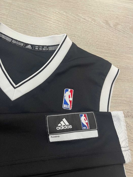Maiou NBA Brooklyn Nets negru Adidas XS sport streetwear