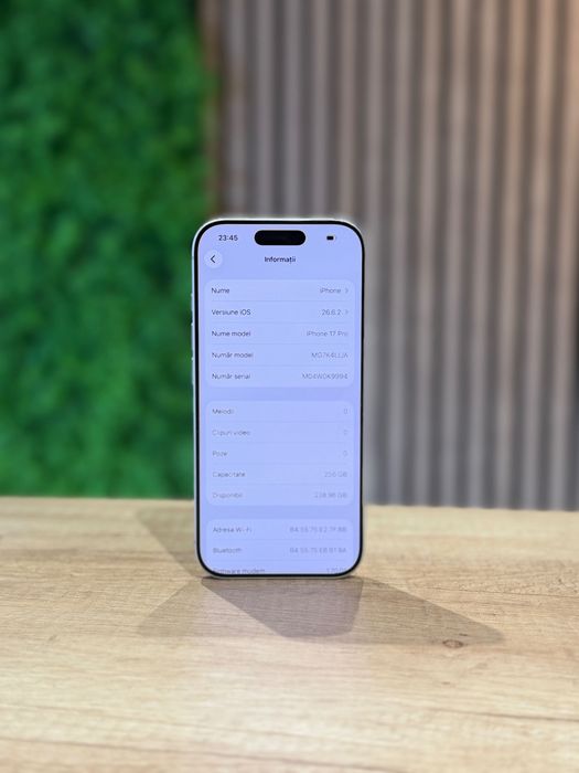 iPhone 17 Pro 256Gb Silver ESIM/Baterie92%/Garantie 12 luni @atsgsm.ro