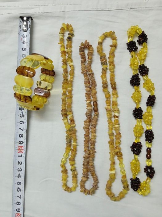 Янтарные НОВЫЕ бусы, Браслет.