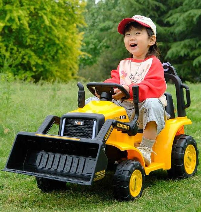 Excavator electric Kinderauto BJYT1066 60W 6V cu telecomanda Yellow