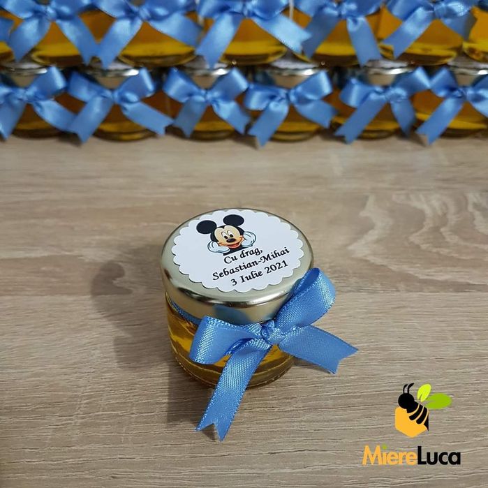 Marturii dulci cu miere pentru nunta si botez