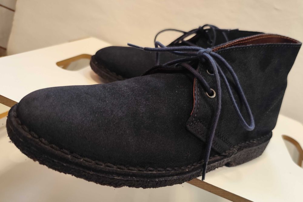 Ghete chukka 40 premium Lav. Artigianale piele naturala moale suede