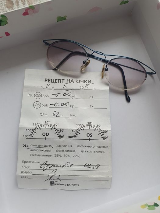 Продам новые очки